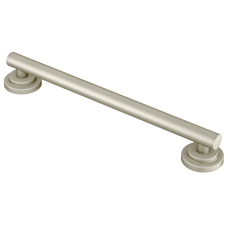 Moen YG0718BN Bathroom Safety 18Inch Stainless Steel Modern Bathroom Grab Bar Brushed Nickel